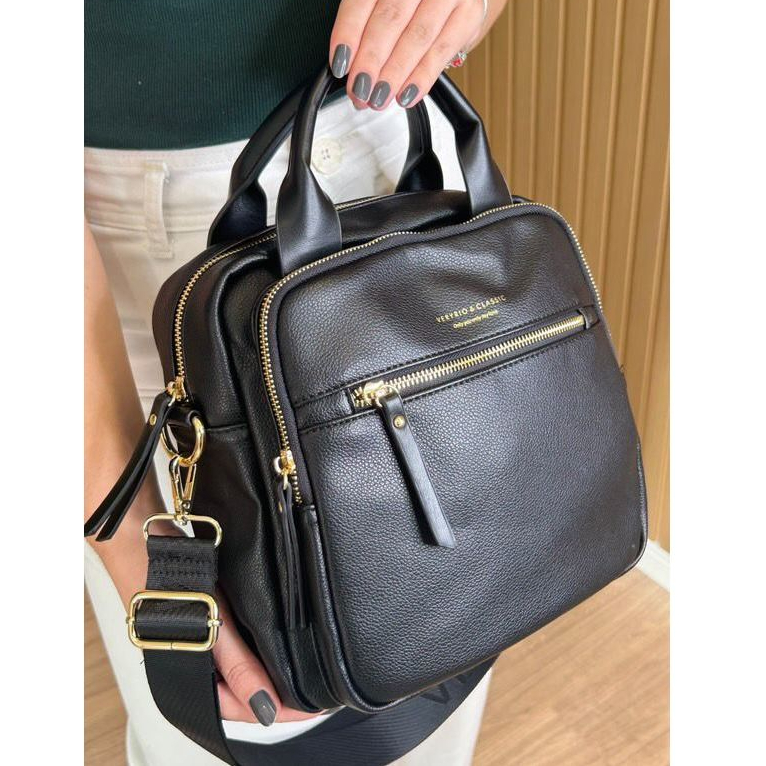 Bolsa feminina estilo Bag luxo premium com alça de mão e transversal Veryrio original