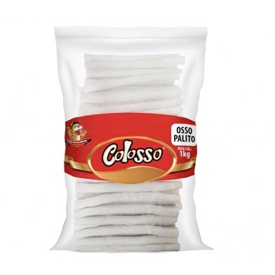 Osso Palito Branco Colosso 8x5 1 kg