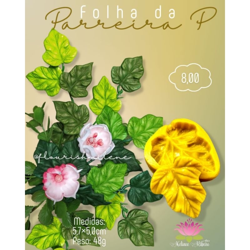 FRISADOR EM RESINA FOLHA DA PARREIRA P