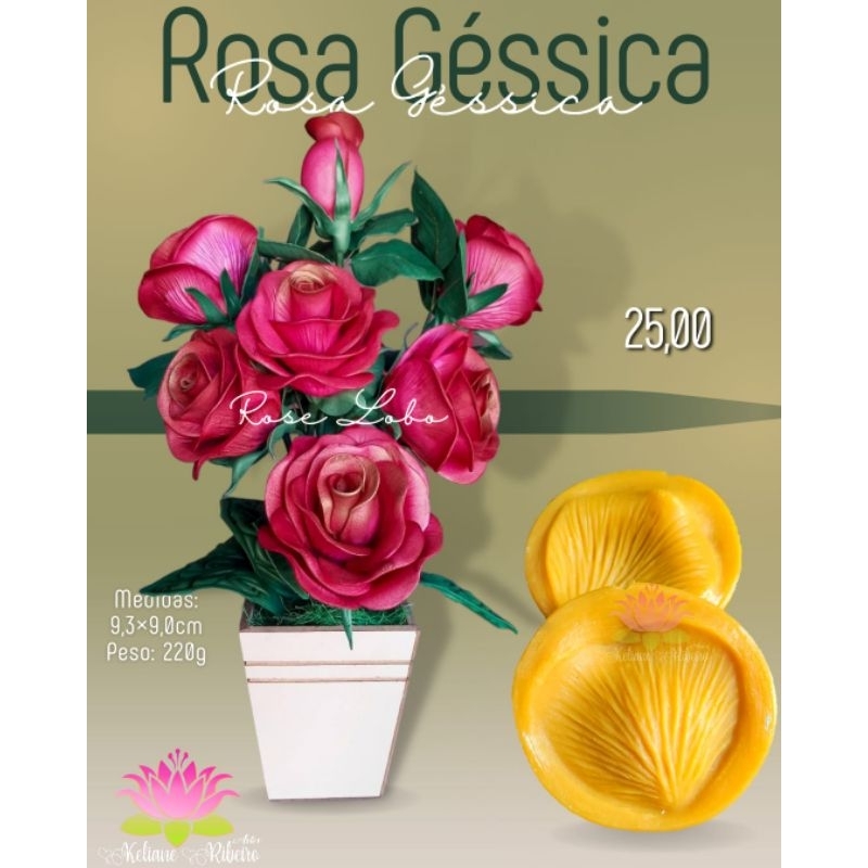 FRISADOR EM RESINA ROSA GÉSSICA