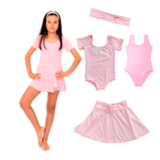 Conjunto de Ballet Rosa 4 peças em Oferta na Shopee