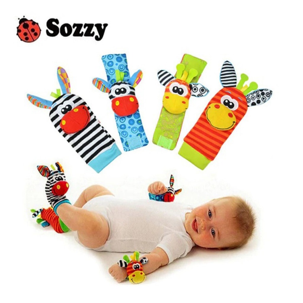 Kit Sozzy Meias E Pulseiras Com Chocalhos - Original
