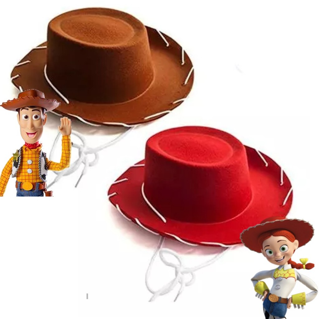 Chapéu Toy Story Xerife Woody Jessie Vaqueiro Cowboy Festa