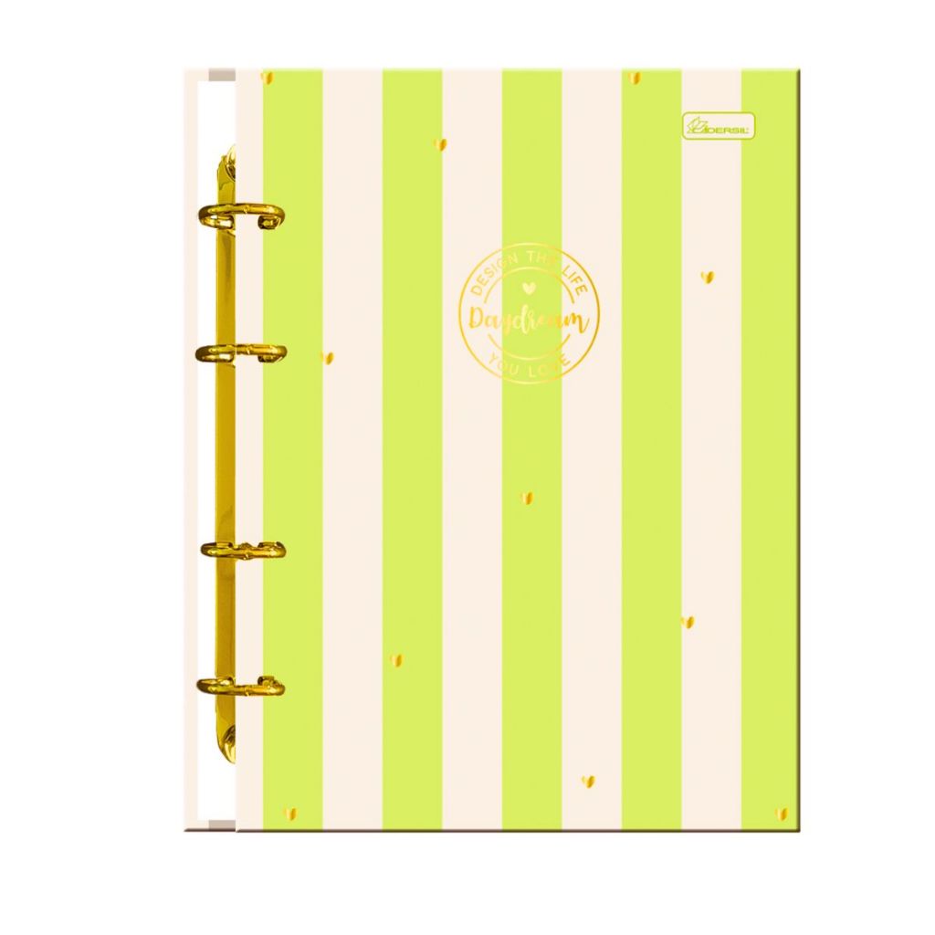 Caderno Colegial Argolado Capa Dura 80 Folhas Daydream Verde - CADERSIL em Oferta na Shopee