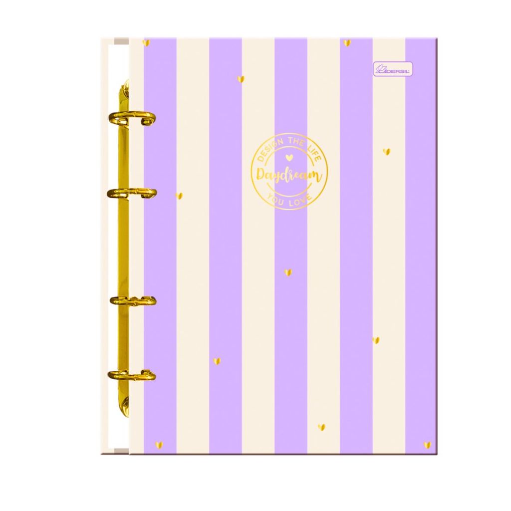 Caderno Colegial Argolado Capa Dura 80 Folhas Daydream Roxo - CADERSIL em Oferta na Shopee