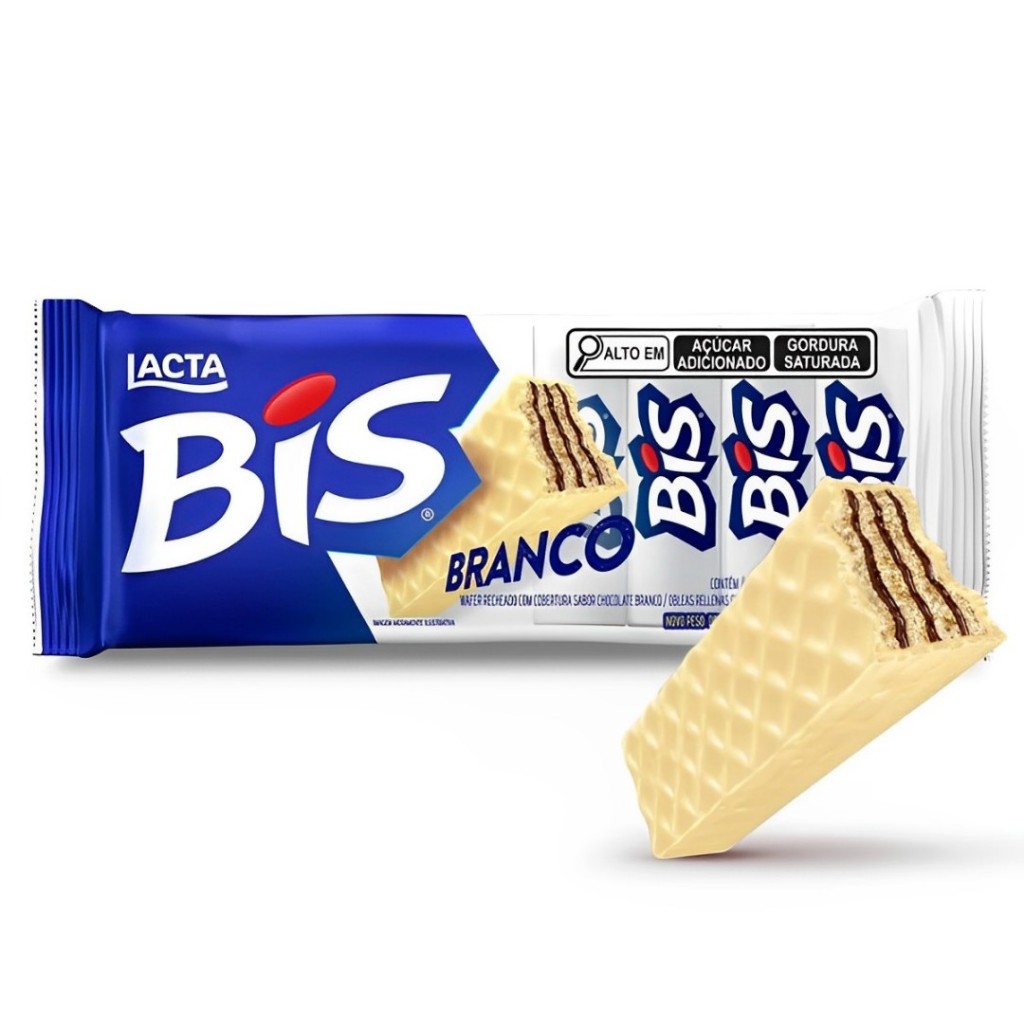 Chocolate Wafer Bis Branco C/16 Unidades Lacta em Oferta na Shopee