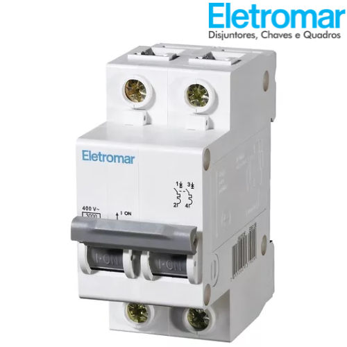 DISJUNTOR DIN BIPOLAR CURVA C 32A - ELETROMAR