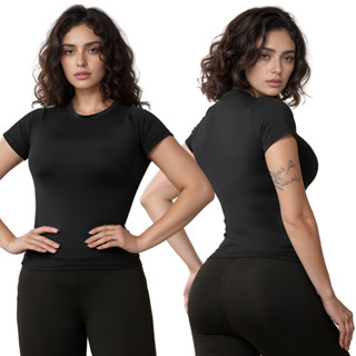 Blusinha Básica Feminina Tecido Suplex Várias Cores em Oferta na Shopee