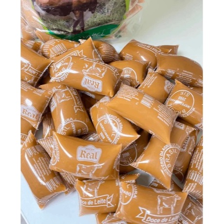 Doce de Leite Pastoso Sachê Chup Chup Real 20g 1kg de Doces Média 50 Unidades 1Kg