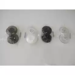 Puxador Duplo Redondo Pequeno para Porta de Vidro