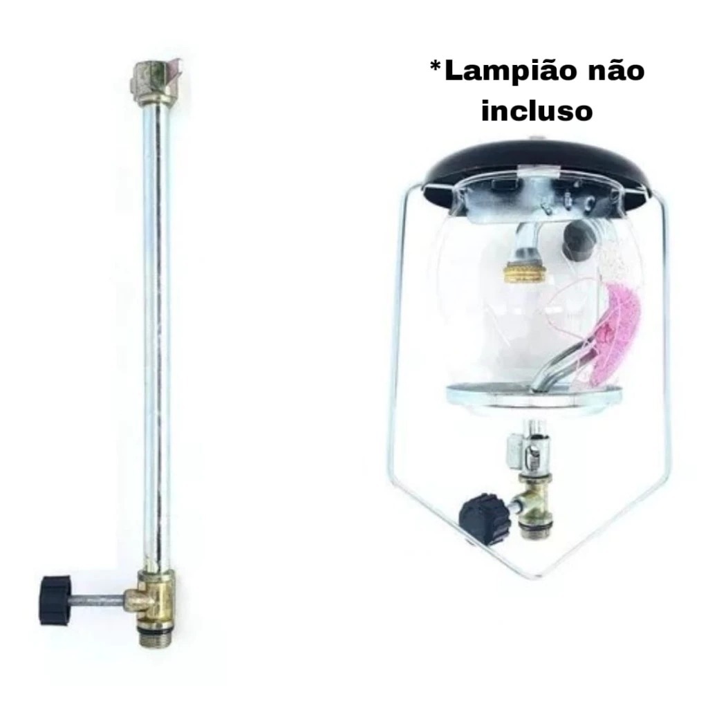 Coluna Haste Extensor Para Lampião P2 Para Botijão P2 2kg 1 Metro