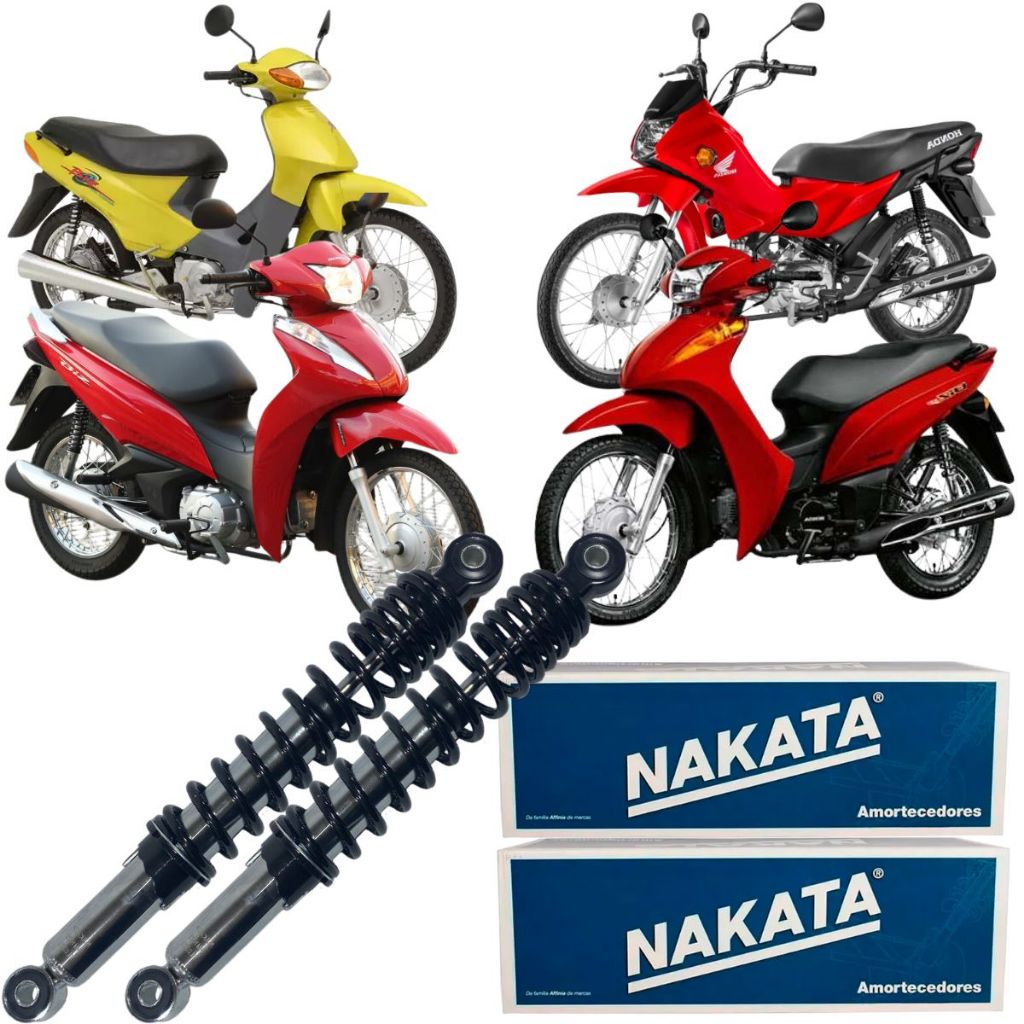 Par Amortecedor Traseiro C100 Biz 100 110 Pop 100 em Oferta na Shopee