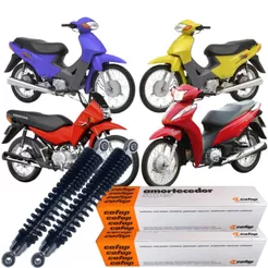 Par Amortecedor Traseiro Bishock C100 Biz 100 125 Pop 100