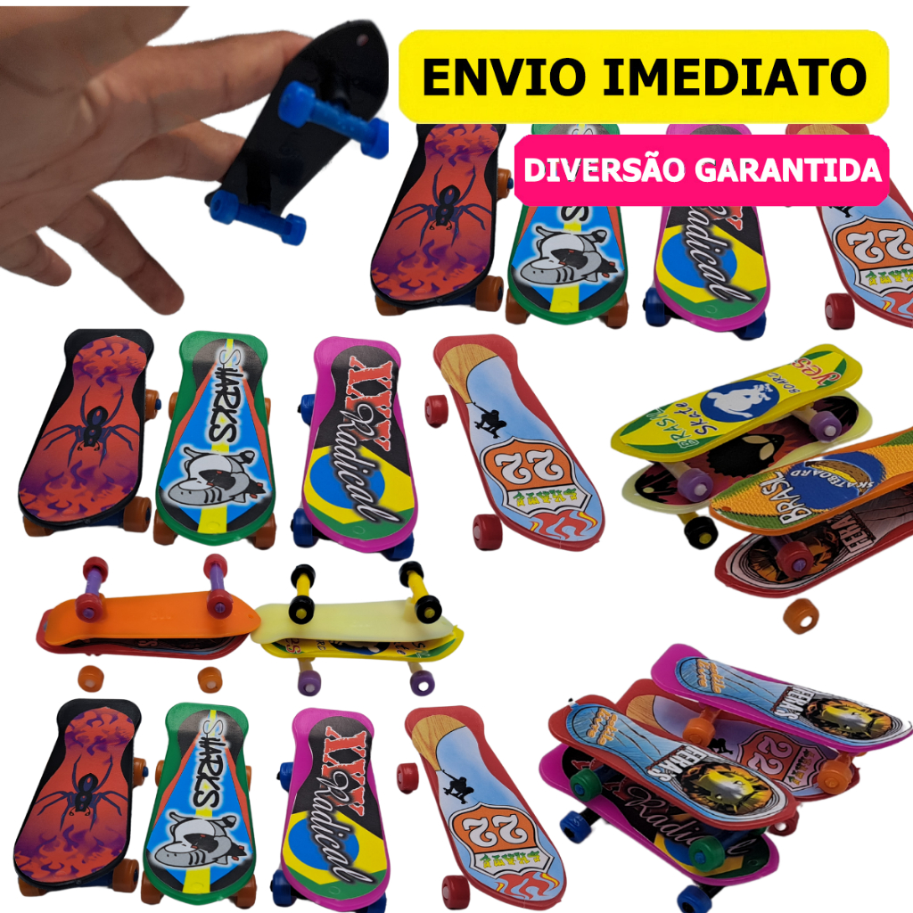 Kit 50 Mini Skate Atacado Brinquedos P/ Festa Aniversário Infantil Diversão Crianças Festividades em Oferta na Shopee