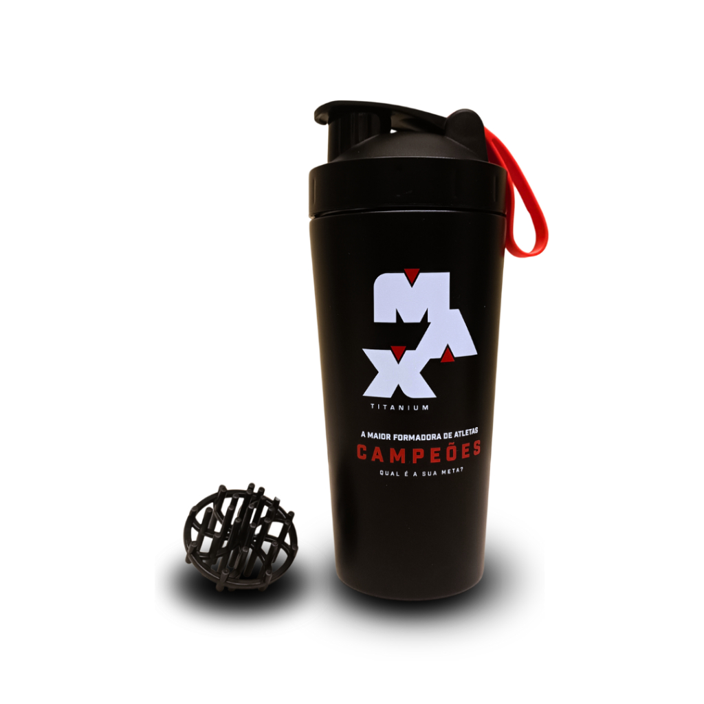 Coqueteleira de Inox Steel - Max Titanium - Campeões - 700ml