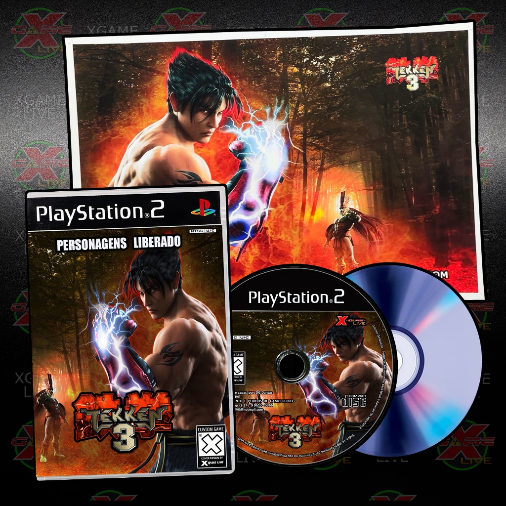 TEKKEN 3 Arcade + POSTER - Repro Ps2 / Play 2 By XGAMELIVE