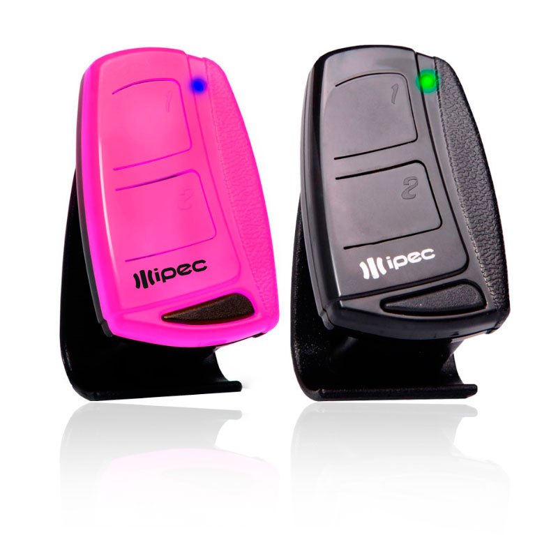2x ( Kit Casal ) Controle Portão Eletrônico Alarme 433 Mhz PRETO ROSA VERMELHO