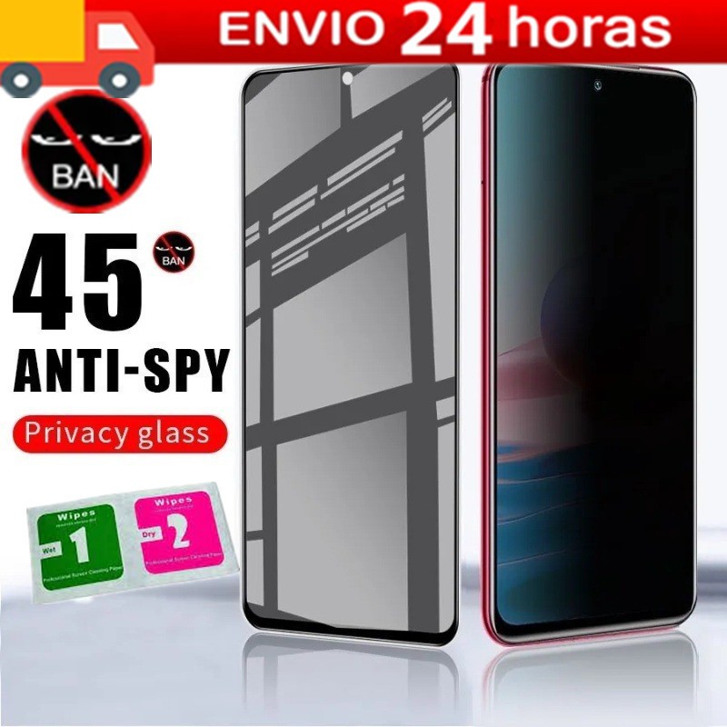 Película De Privacidade 3D Vidro Anti Spy Para Samsung A03 A03S A03 CORE A13 A23 A33 A53 A73