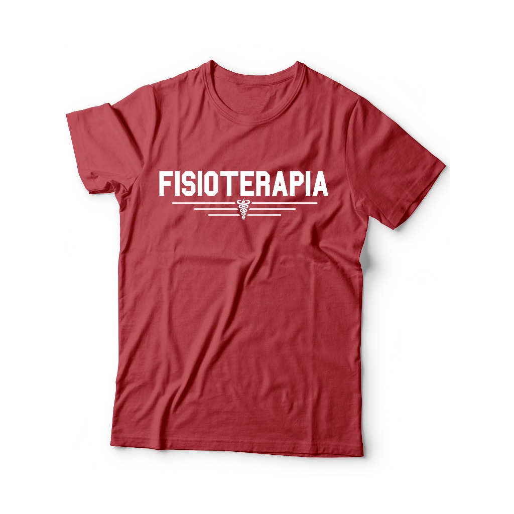 Camisa Fisioterapia Estampa Faculdade Fisioterapia Simbolo Malha PV Antipilling T-shirt Camiseta