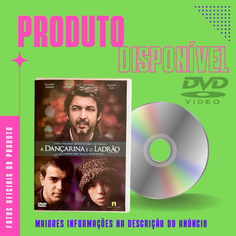 DVD FILME A DANÇARINA E O LADRÃO - Ricardo Darin, Abel Ayala, Ariadna Gil
