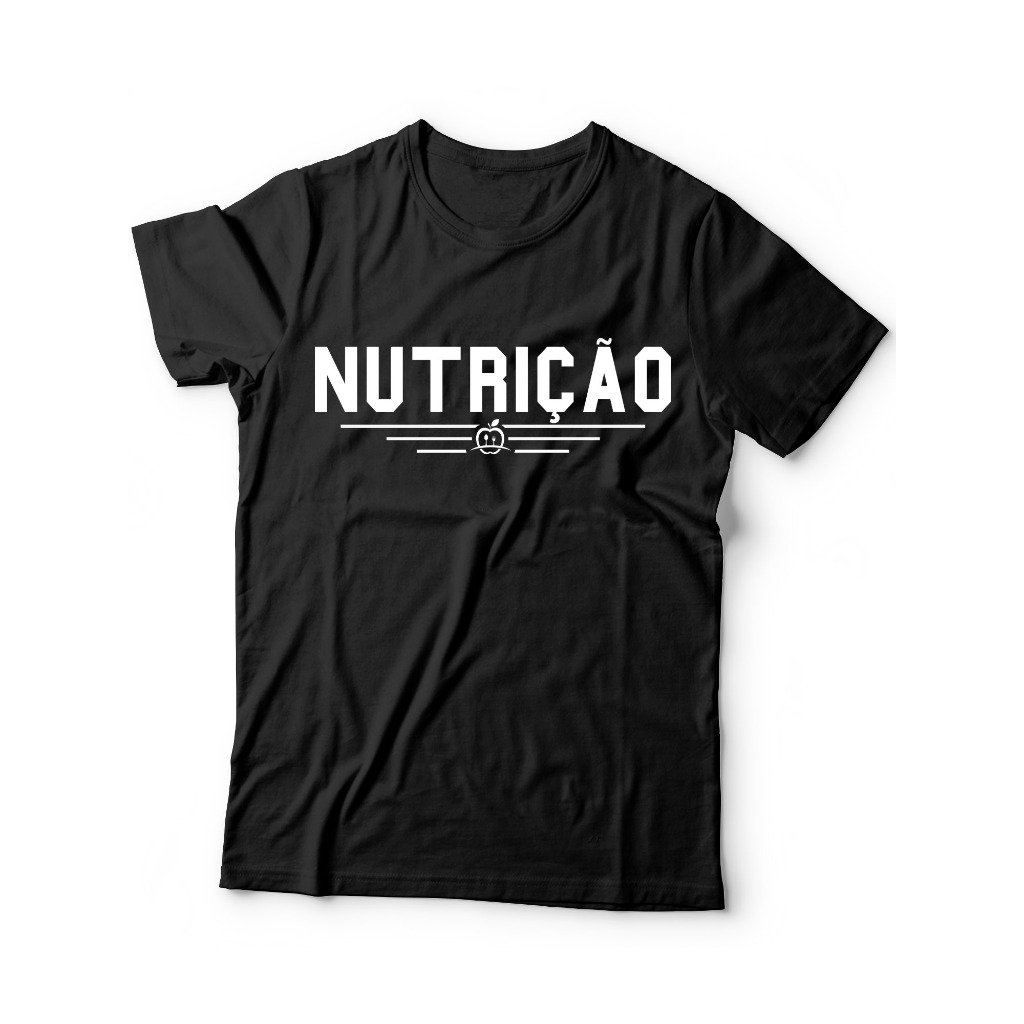 Camisa Nutrição Estampa Faculdade Simbolo Nutri Malha PV Confort T-shirt Camiseta