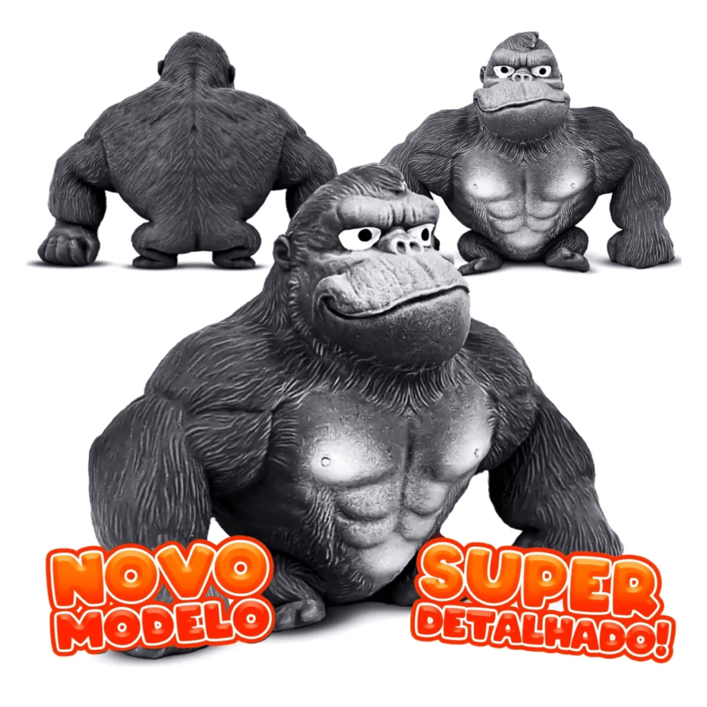 Brinquedo Gorila Macaco Indestrutível Estica Esmaga Fidget Toys Antiestresse Apertar Sensorial