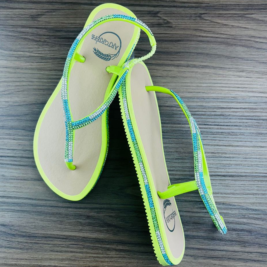 Rasteira Verde Neon - Comprar com Melhor Preço em Sandálias e Chinelos