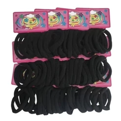 Kit 72 Elástico de Cabelo Feminino Xuxinha Rabicó Para Cabelo