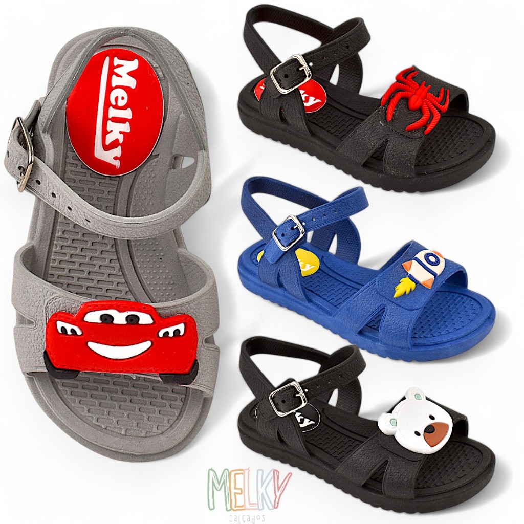 Sandália Papete Infantil Menino Confortável em Oferta na Shopee