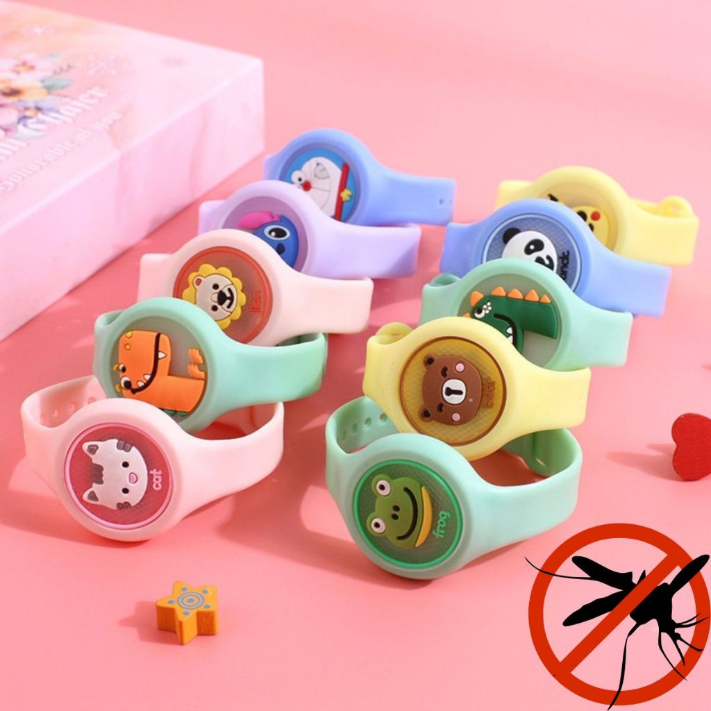Relógio Pulseira Silicone Infántil Repelente De Mosquito Pernilongo Proteção Com Citronela Ant-inseto Com Led em Oferta na Shopee