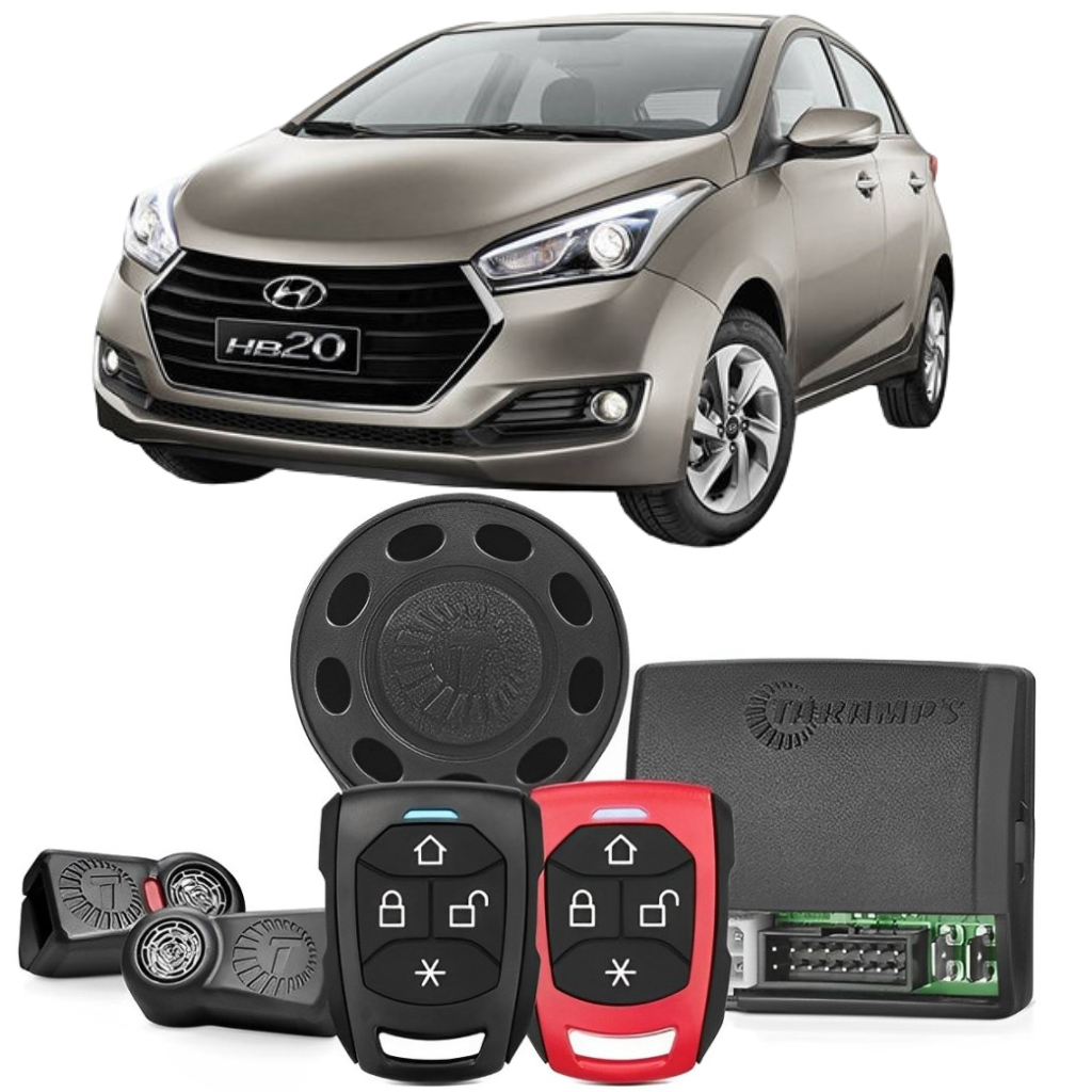 Alarme Hyundai HB20 Automotivo Tarsafe Tw20 G4 2 Controles Tr2