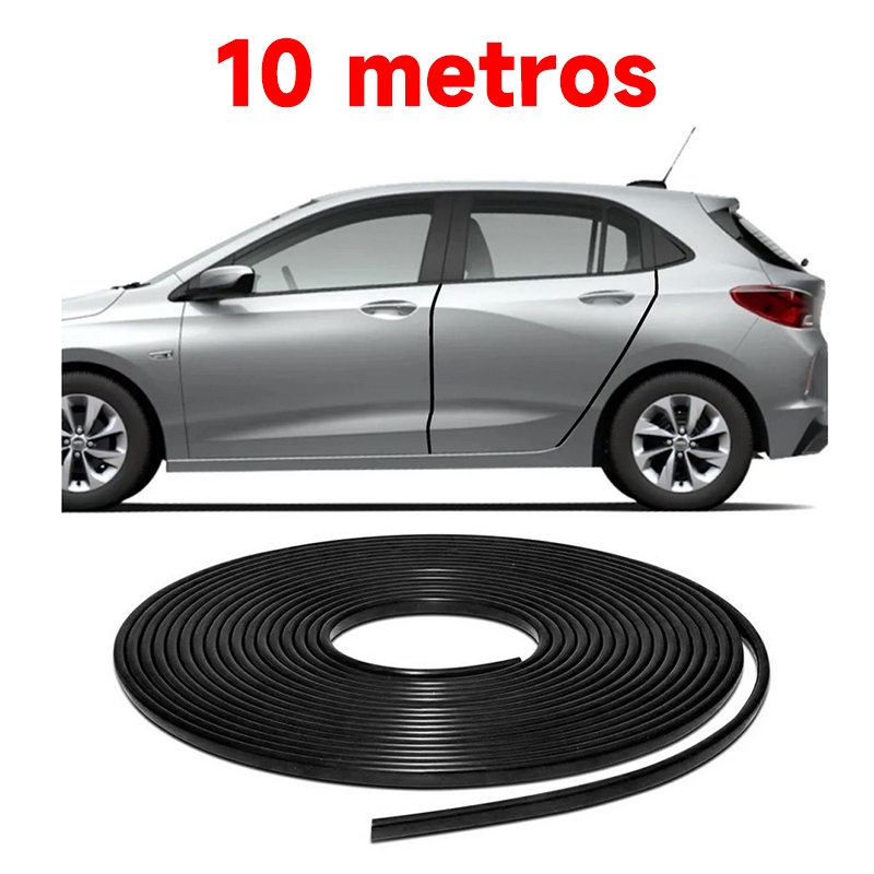 10 metros Borracha Protetora para Porta de Carro e Bordas Veiculo Universal Carro Preto Fosco em Oferta na Shopee