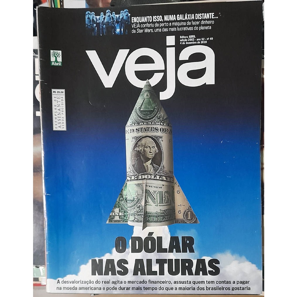Revista Veja 2663 Star Wars Elton John Ludmilla Claudia Raia - 2019