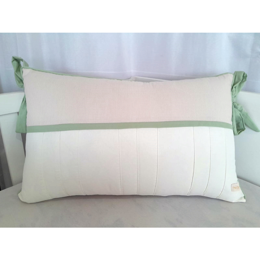 Almofada Cabeceira Decorativa Bita Berço Bebê Verde