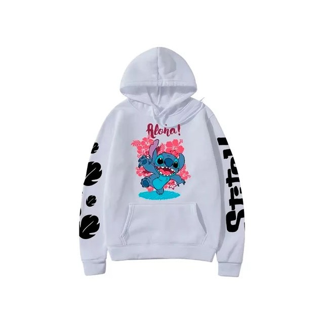 MOLETOM CANGURU Lilo E Stitch Angel E Stitch I Love You