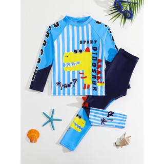RWX VEST CONJUNTO INFANTIL DE PRAIA MASCULINO DE MANGA LONGA E CALÇA DE BANHO - I3061 em Oferta na Shopee