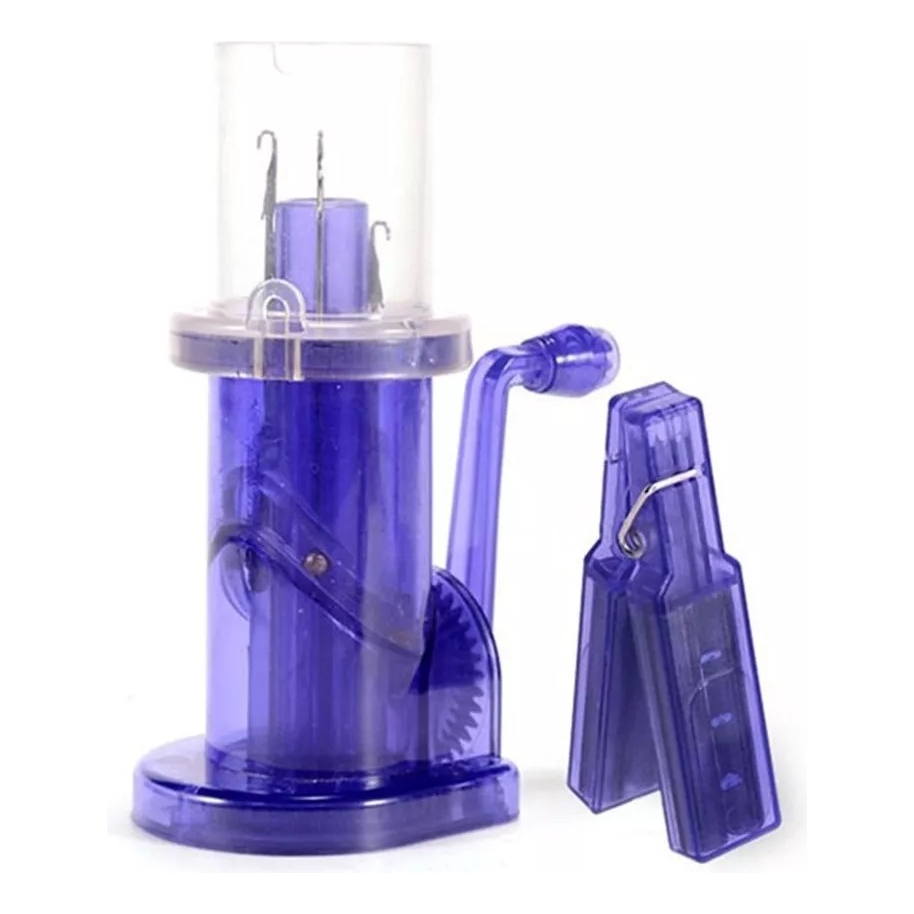 Máquina De Tricô Tricotin Rabo De Gato Tear Manivela Desenho Roxa Compacta Portátil Agulha Lanmax