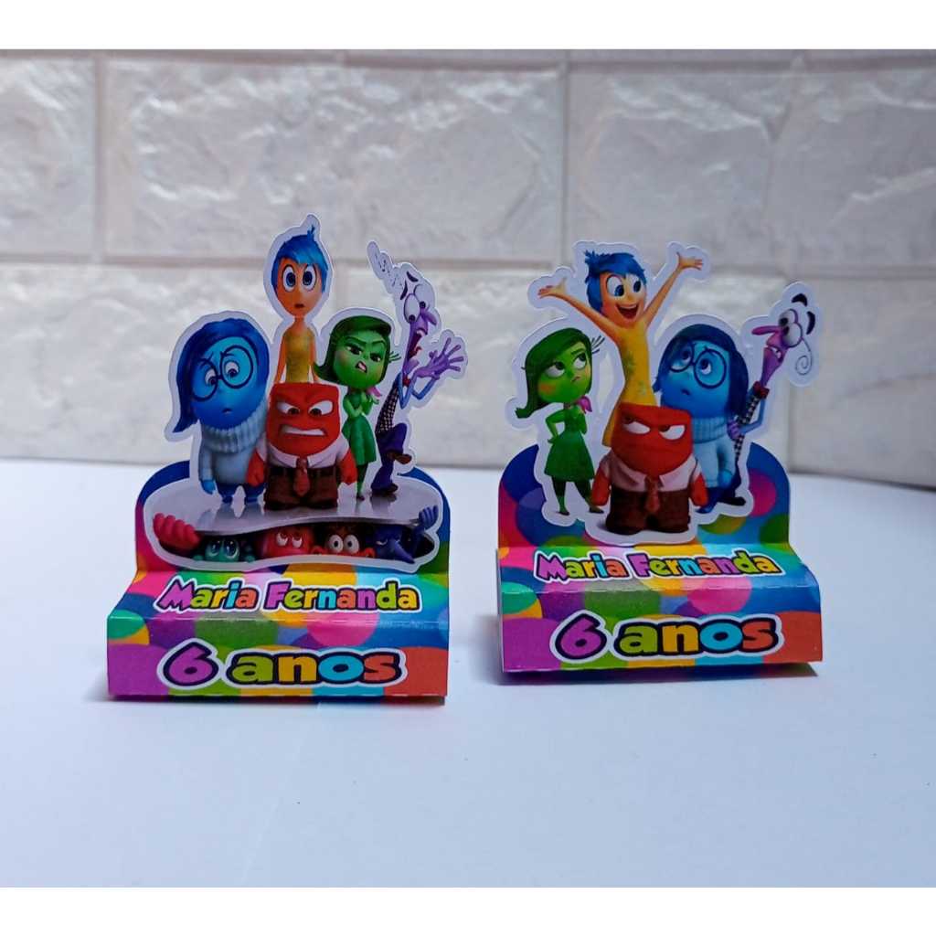 Porta Bis duplo do Divertidamente 2 - Lembrancinhas personalizadas - caixinhas para festa