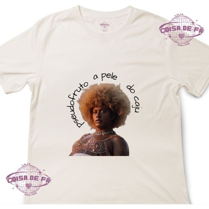 Camiseta LINIKER "Pseudofruto a pele do caju" | 100% Algodão