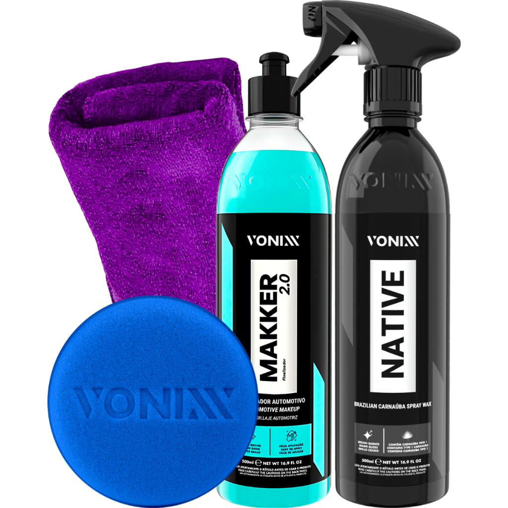 Kit Makker 2.0 Maquiador Automotivo Cera Native Spray Vonixx em Oferta na Shopee