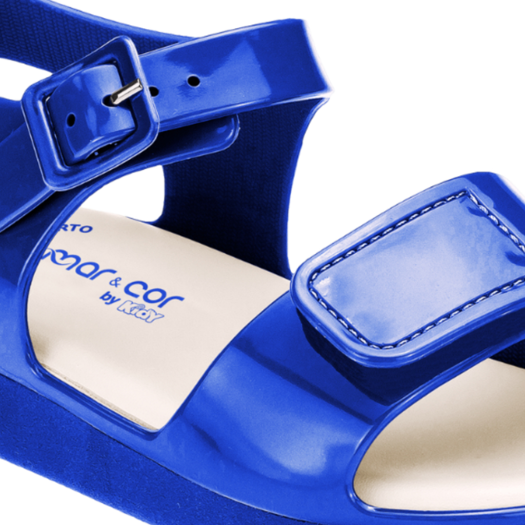 Sandália Infantil Menino Kidy Mar E Cor Bebê Menino Azul Royal Verão — imagem 2 de 2