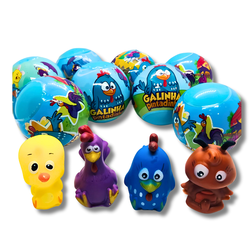 KIT Dedoche Galinha Pintadinha Encapsulado Surpresa - Lembrancinhas Infantil