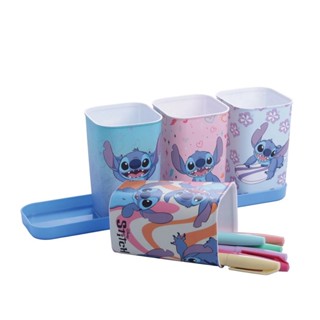 Conjunto Porta Caneta Lápis com Bandeja Stitch Organizador de Mesa 5 Peças em Oferta na Shopee