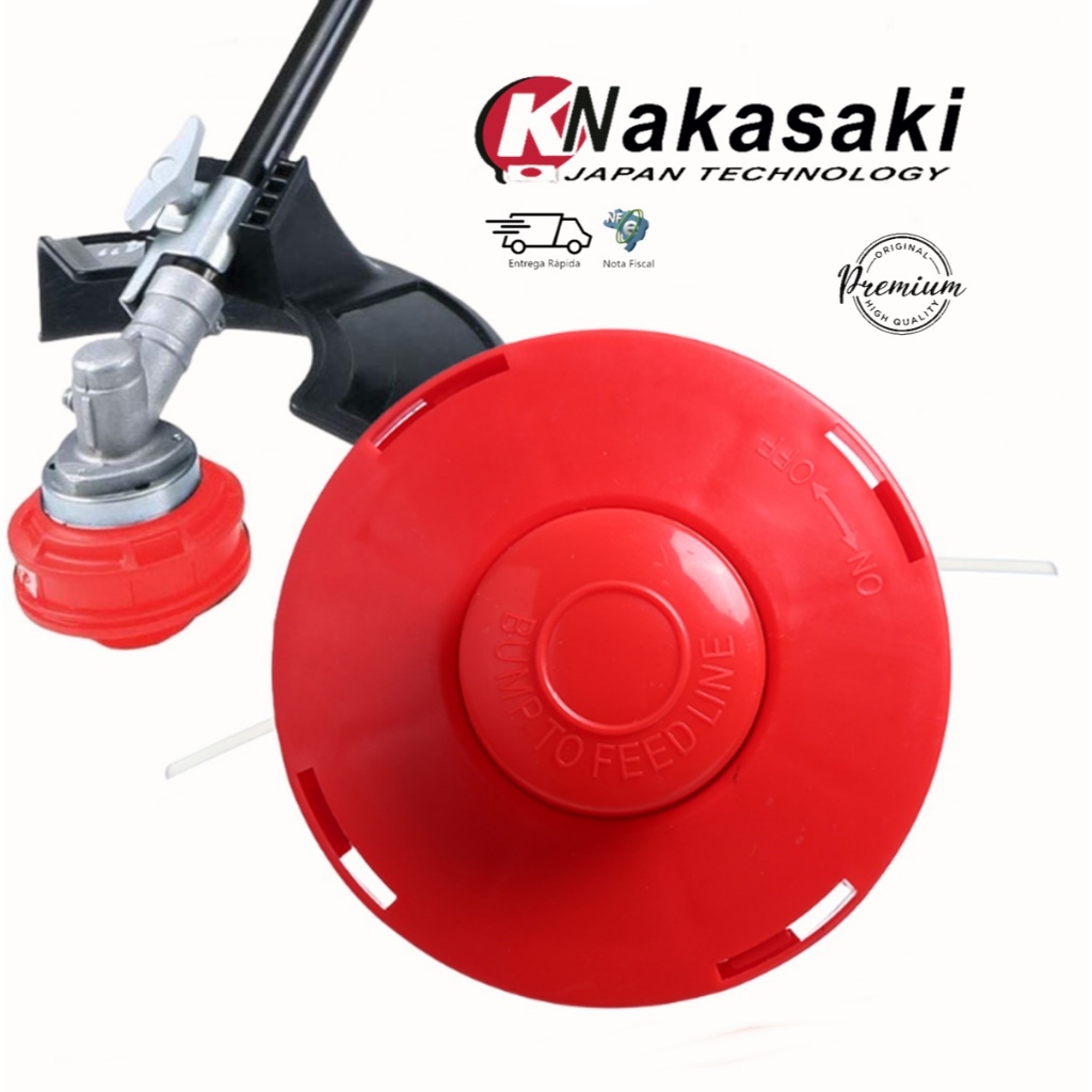 Carretel Com Fio De Nylon Automático Para Roçadeira Nakasaki 63cc 65cc Pro / Multifuncional em Oferta na Shopee