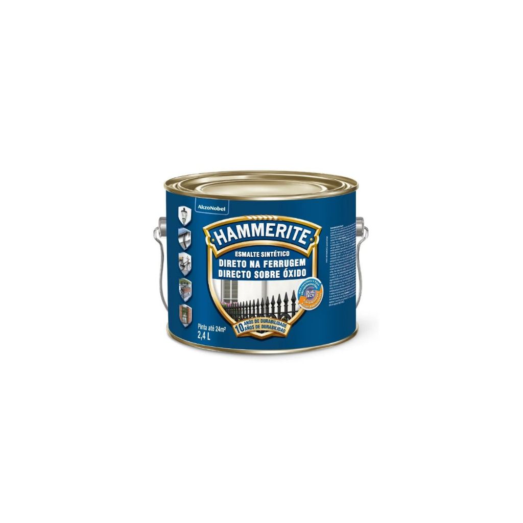 Esmalte Sintético Hammerite Direto Na Ferrugem 2,4L - Cores em Oferta na Shopee