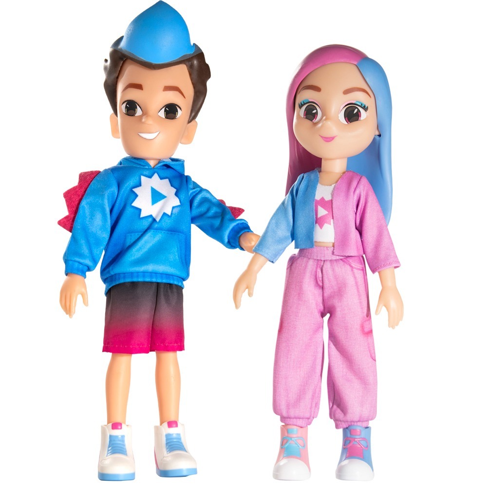 Bonecos Dudu e Carol 26cm Youtubers Original - Rosita