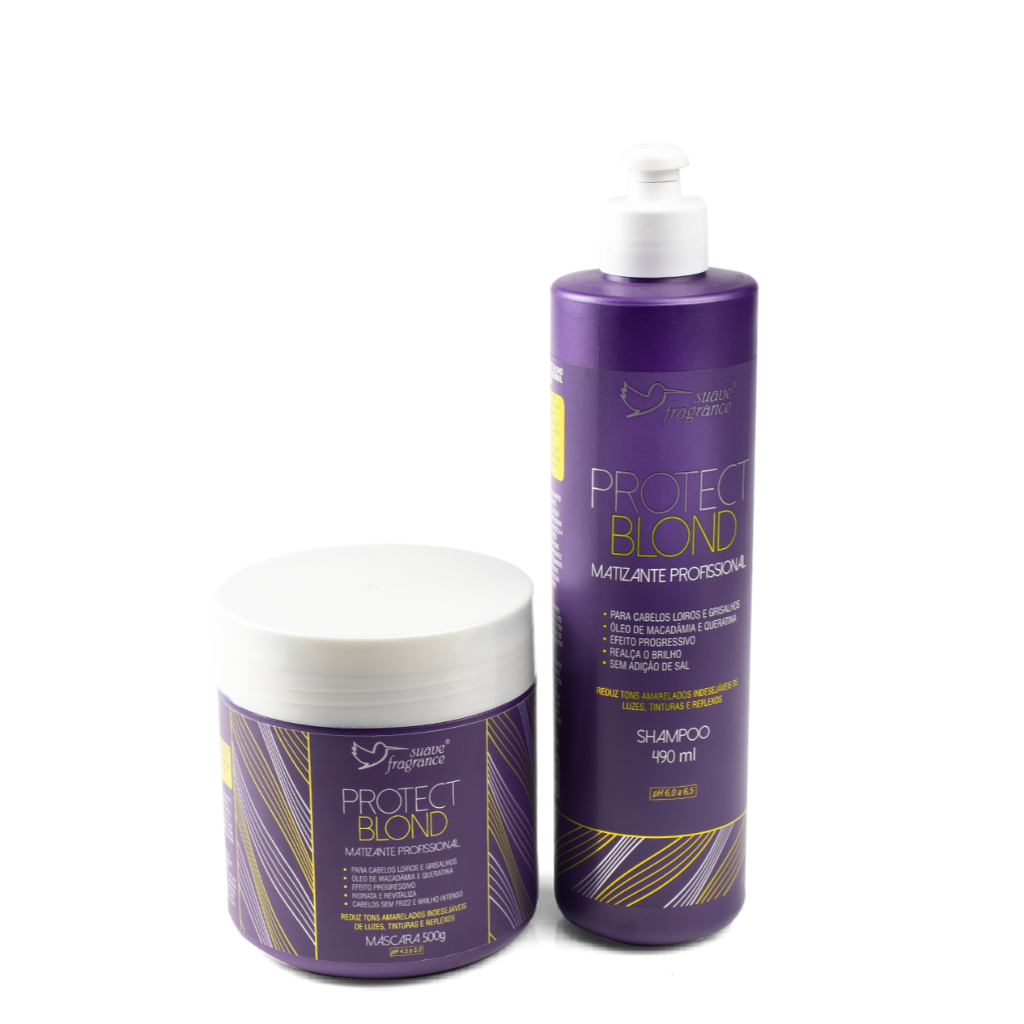 Kit Protect Blond Suave Fragrance Matizante Loiro Profissional