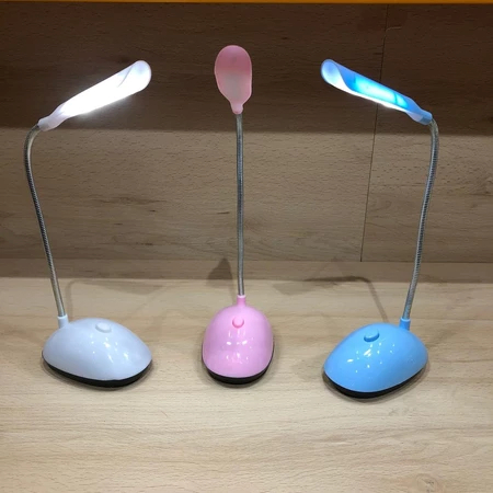 Luminária Mini De Mesa Flexivel Sem Fio Led Leve Dobravel Portatil Para Leitura Maquiagem - Pilha