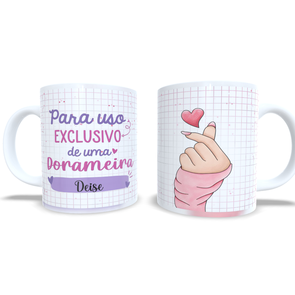 Caneca Dorama Personalizada com nome em Oferta na Shopee