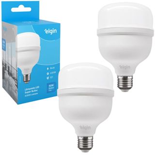Kit 2 Lâmpadas Super Bulbo Alta Potência Led 50w 6500k - Elgin em Oferta na Shopee